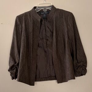 Brandon Thomas Brown Snake Skin Blazer